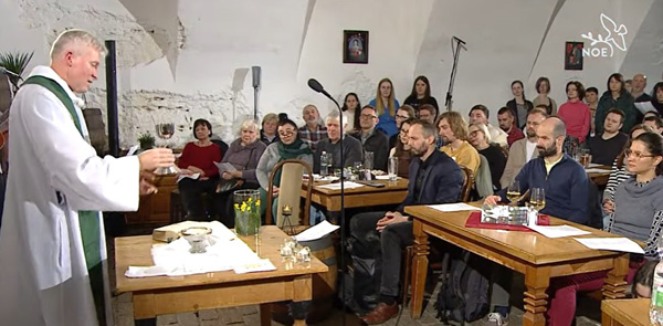 Pub Mass in Prague 1